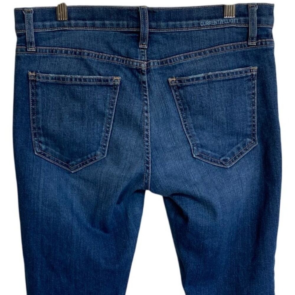 CURRENT/ELLIOTT The Cropped Straight Limitless Destroy Released Hem 27 Excellent - Picture 7 of 15